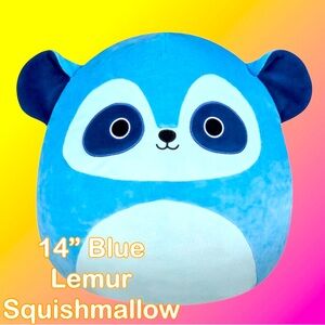 Squishmallows 14” Blue Lemur Squishmallow NWT